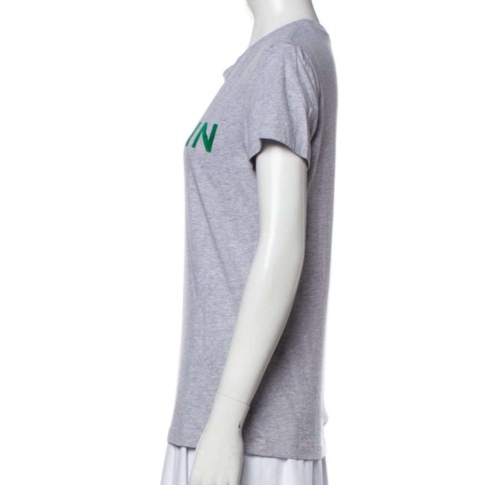 Balmain Heather Gray Tee with Green Lettering - Picture 2 of 5